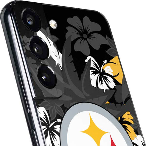 NFL Pittsburgh Steelers Tropical Print Galaxy S22 Plus Skin