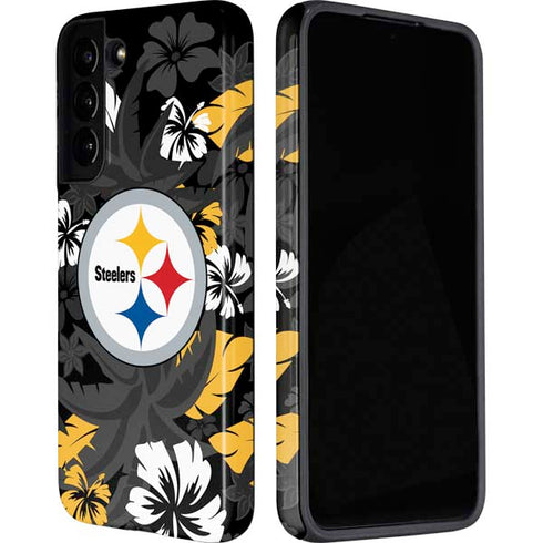 NFL Pittsburgh Steelers Tropical Print Galaxy S22 Pro Case