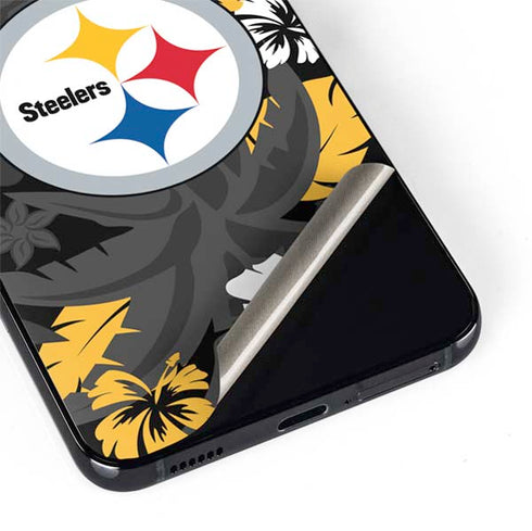NFL Pittsburgh Steelers Tropical Print Galaxy S22 Skin