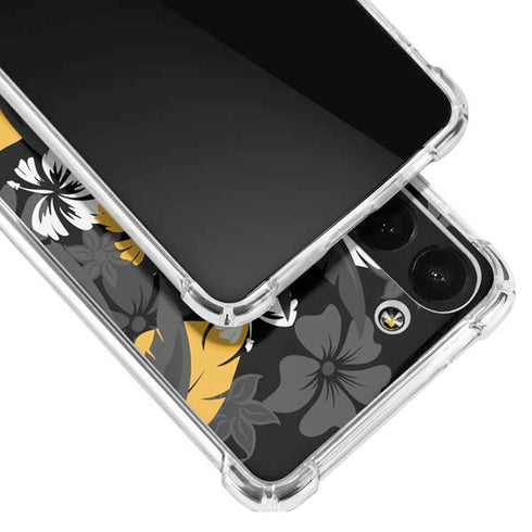 NFL Pittsburgh Steelers Tropical Print Galaxy S23 Clear Case