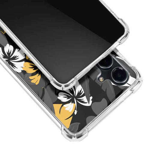 NFL Pittsburgh Steelers Tropical Print Galaxy S23 FE Clear Case