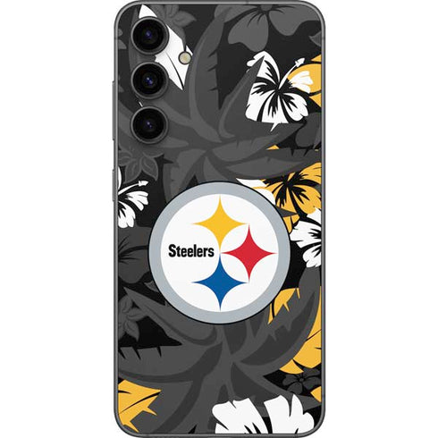 NFL Pittsburgh Steelers Tropical Print Galaxy S23 FE Skin