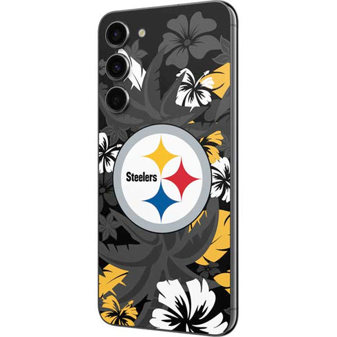 NFL Pittsburgh Steelers Tropical Print Galaxy S23 Plus Skin