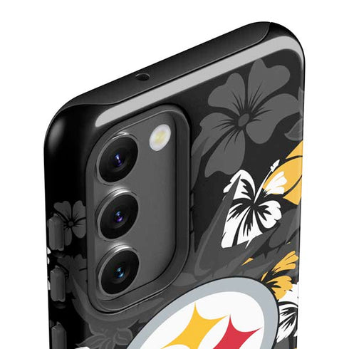 NFL Pittsburgh Steelers Tropical Print Galaxy S23 Pro Case
