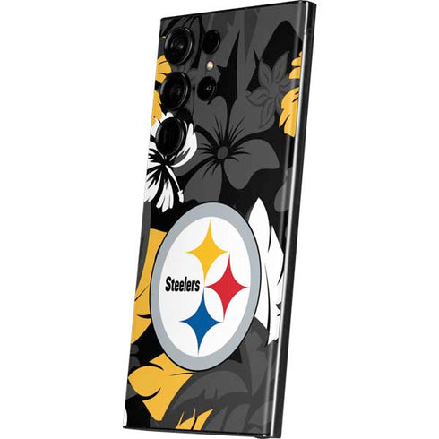 NFL Pittsburgh Steelers Tropical Print Galaxy S23 Ultra Skin