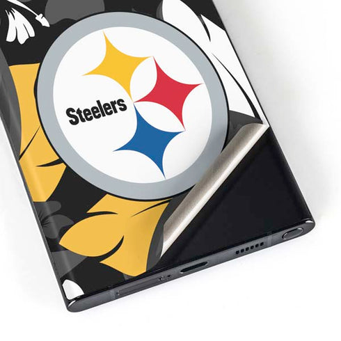 NFL Pittsburgh Steelers Tropical Print Galaxy S23 Ultra Skin