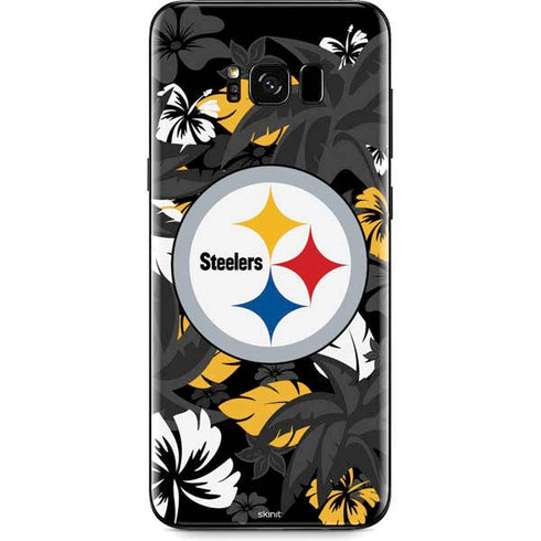 NFL Pittsburgh Steelers Tropical Print Galaxy S8 Plus Skin