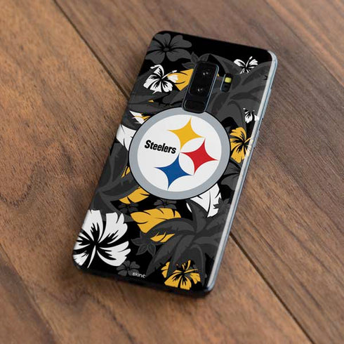 NFL Pittsburgh Steelers Tropical Print Galaxy S9 Plus Skin