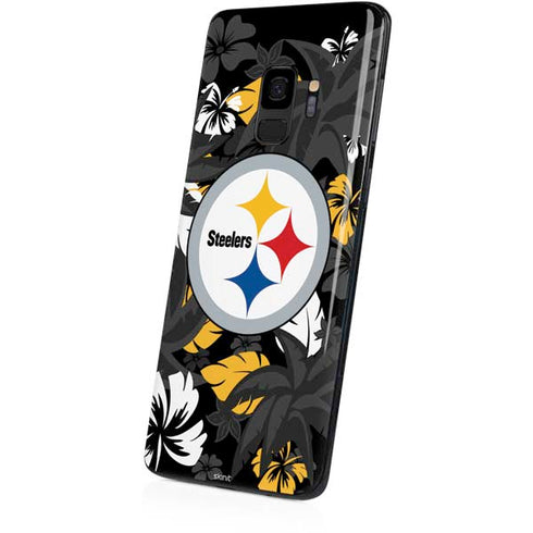 NFL Pittsburgh Steelers Tropical Print Galaxy S9 Skin