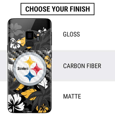 NFL Pittsburgh Steelers Tropical Print Galaxy S9 Skin