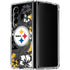 NFL Pittsburgh Steelers Tropical Print Galaxy Z Fold4 5G Clear Case