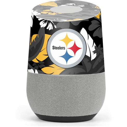 NFL Pittsburgh Steelers Tropical Print Google Home Skin