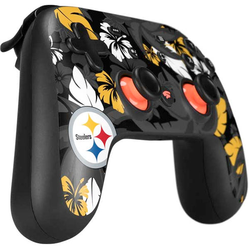 NFL Pittsburgh Steelers Tropical Print Google Stadia Controller Skin