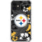 NFL Pittsburgh Steelers Tropical Print iPhone 12 Clear Case