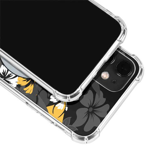 NFL Pittsburgh Steelers Tropical Print iPhone 12 Clear Case