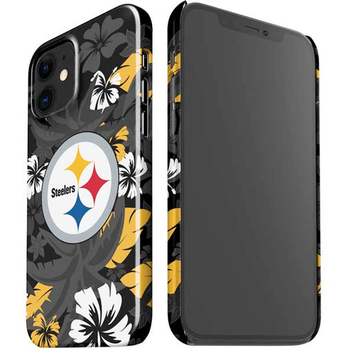 NFL Pittsburgh Steelers Tropical Print iPhone 12 Mini Lite Case
