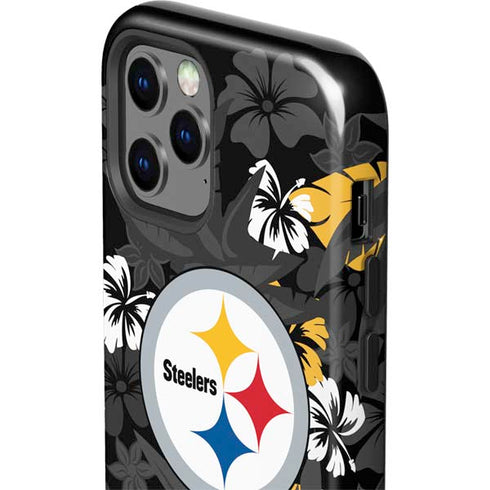 NFL Pittsburgh Steelers Tropical Print iPhone 12 Pro Max Impact Case
