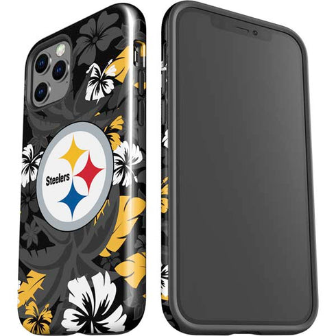 NFL Pittsburgh Steelers Tropical Print iPhone 12 Pro Max Impact Case