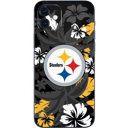 NFL Pittsburgh Steelers Tropical Print iPhone 12 Skin
