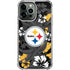 NFL Pittsburgh Steelers Tropical Print iPhone 14 Pro Max Clear Case