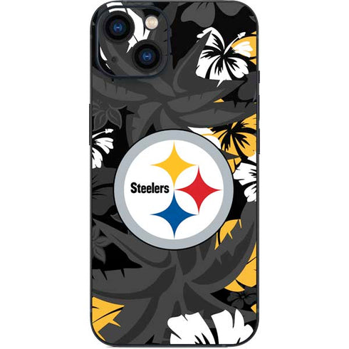 NFL Pittsburgh Steelers Tropical Print iPhone 15 Skin
