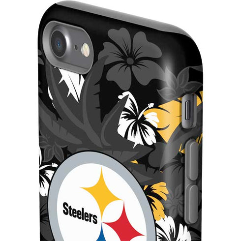 NFL Pittsburgh Steelers Tropical Print iPhone SE (2nd & 3rd Gen) Pro Case