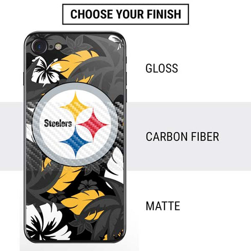 NFL Pittsburgh Steelers Tropical Print iPhone SE (2nd & 3rd Gen) Skin