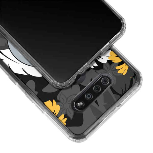 NFL Pittsburgh Steelers Tropical Print LG K51/Q51 Clear Case