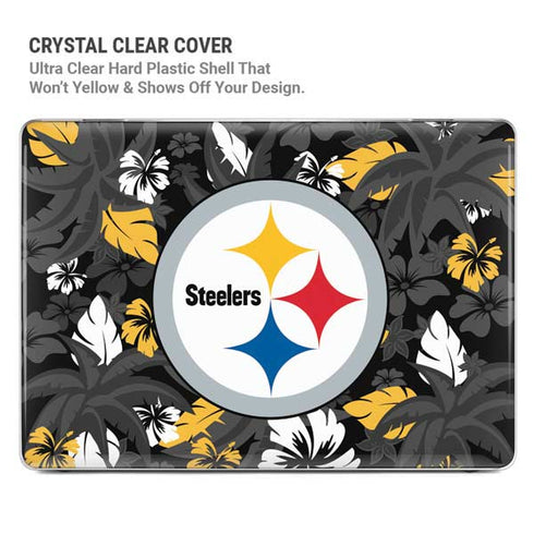NFL Pittsburgh Steelers Tropical Print MacBook Pro 16in (2021-25) Case plus Skin