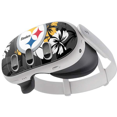 NFL Pittsburgh Steelers Tropical Print Meta Quest 3 Skin