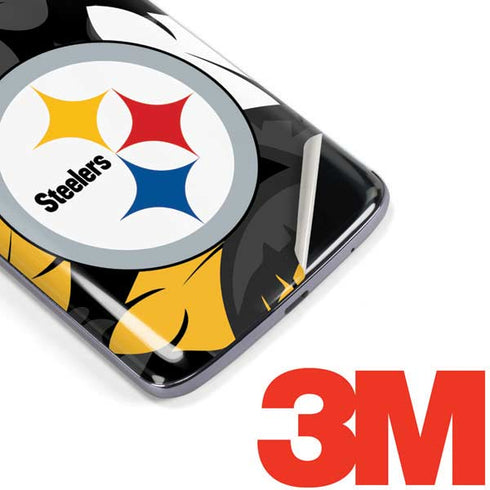 NFL Pittsburgh Steelers Tropical Print Moto E5 Plus Skin