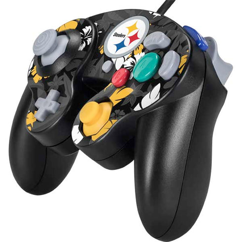 NFL Pittsburgh Steelers Tropical Print Nintendo GameCube Controller Skin