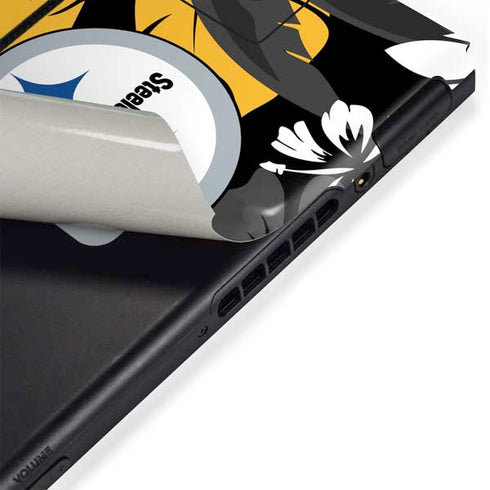 NFL Pittsburgh Steelers Tropical Print Nintendo Switch Bundle Skin