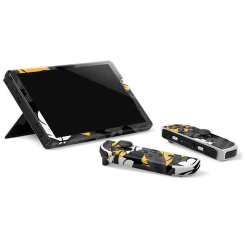 NFL Pittsburgh Steelers Tropical Print Nintendo Switch OLED (2021) Skin