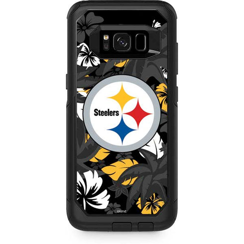 NFL Pittsburgh Steelers Tropical Print Otterbox Commuter Galaxy Skin