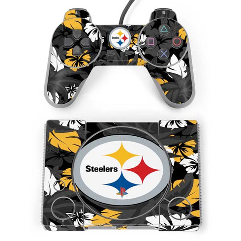 NFL Pittsburgh Steelers Tropical Print PlayStation Classic Bundle Skin