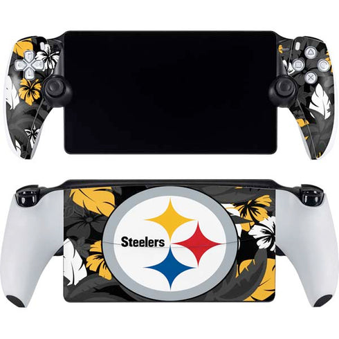 NFL Pittsburgh Steelers Tropical Print PlayStation Portal Remote Player Skin