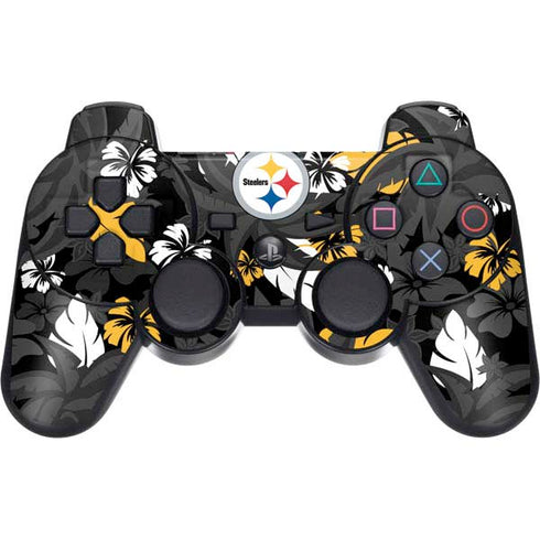NFL Pittsburgh Steelers Tropical Print PS3 Dual Shock wireless controller Skin