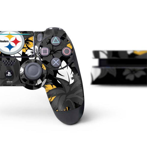 NFL Pittsburgh Steelers Tropical Print PS4 Slim Bundle Skin