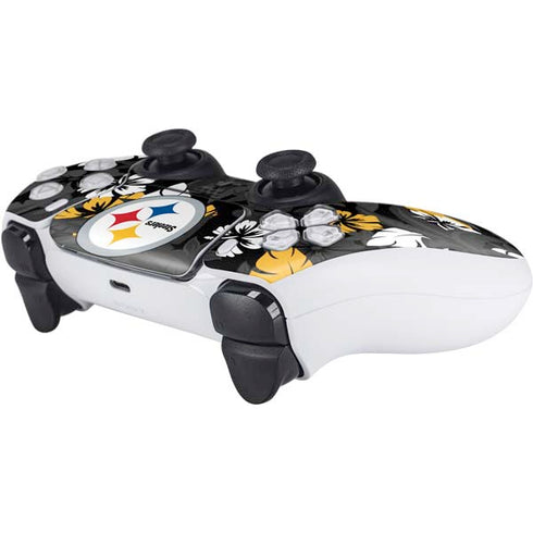 NFL Pittsburgh Steelers Tropical Print PS5 Controller Skin