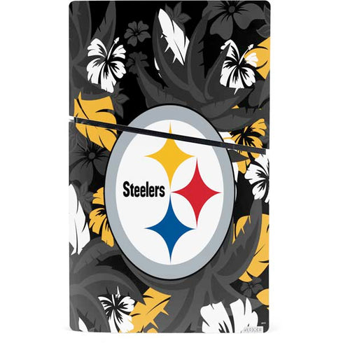 NFL Pittsburgh Steelers Tropical Print PS5 Slim Digital Edition Bundle Skin