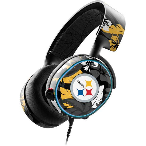 NFL Pittsburgh Steelers Tropical Print SteelSeries Arctis 3 Skin