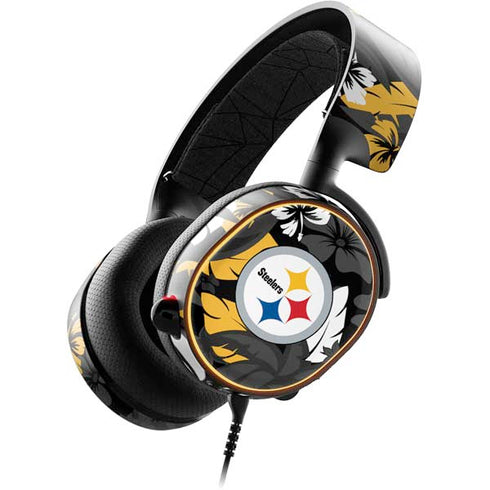 NFL Pittsburgh Steelers Tropical Print SteelSeries Arctis 5 Skin