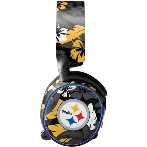 NFL Pittsburgh Steelers Tropical Print SteelSeries Arctis 5 Skin