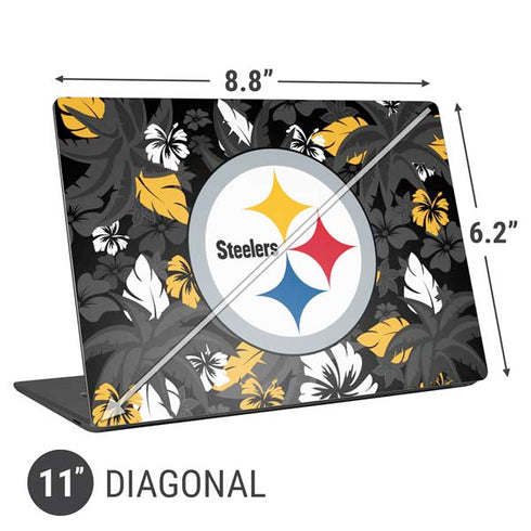 NFL Pittsburgh Steelers Tropical Print Universal Laptop 11in (8.8 x 6.2in) Skin