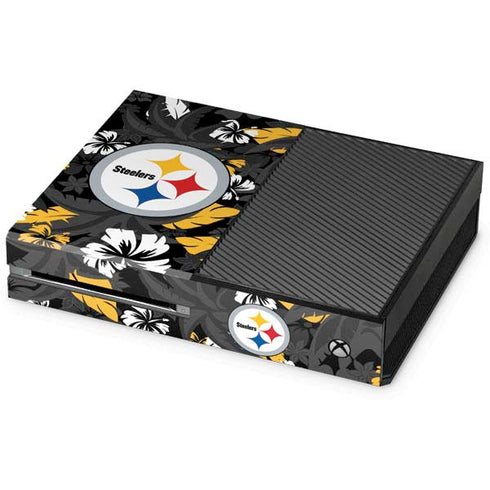 NFL Pittsburgh Steelers Tropical Print Xbox One Console Skin