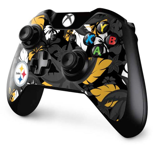 NFL Pittsburgh Steelers Tropical Print Xbox One Controller Skin
