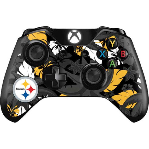 NFL Pittsburgh Steelers Tropical Print Xbox One Controller Skin
