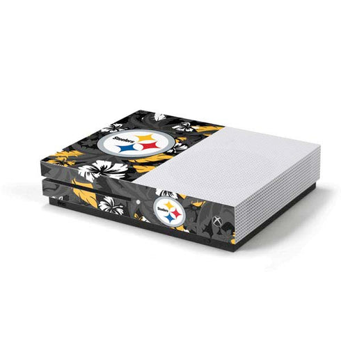 NFL Pittsburgh Steelers Tropical Print Xbox One S Console Skin