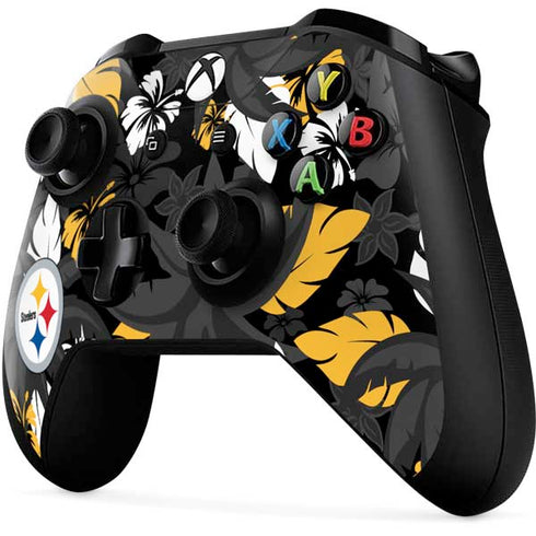 NFL Pittsburgh Steelers Tropical Print Xbox One X Controller Skin